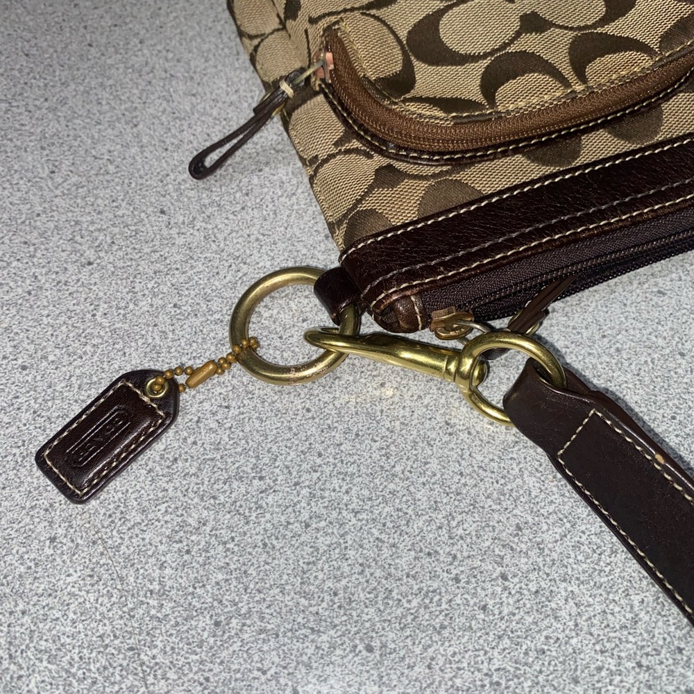 Coach Vintage Signature 2-Way Belt Khaki Bag GUC - Picture 11 of 16